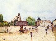Alfred Sisley Moret am Loing im Regen oil painting on canvas
